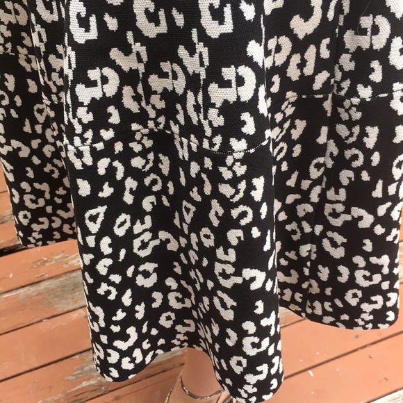 Rebecca Taylor leopard thick fabric sweater dress - Picture 4 of 5